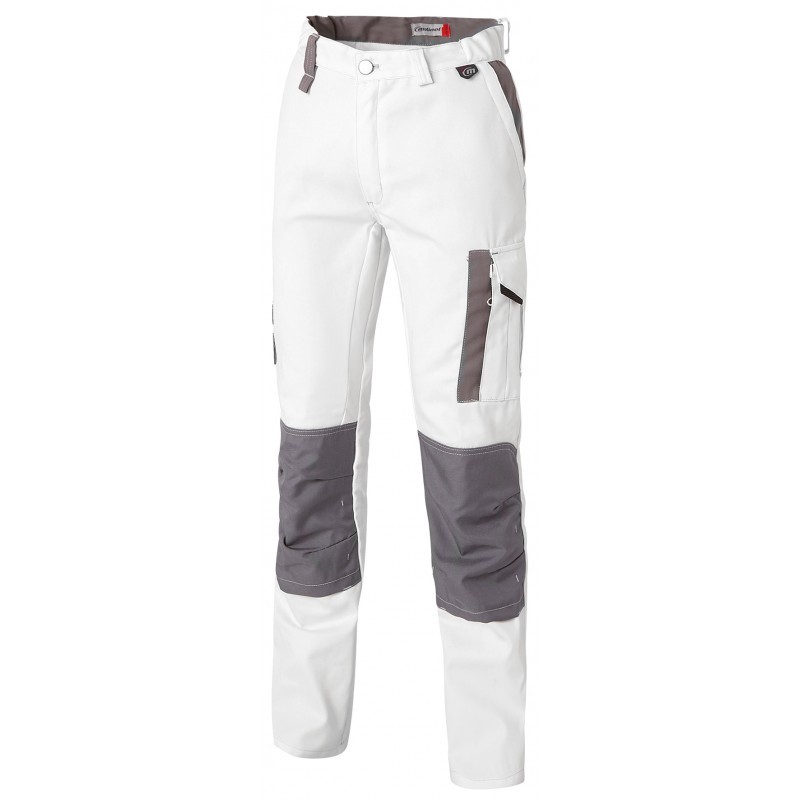 Pantalone con ginocchiere da Lavoro Multitasche Molinel White & Pro 2204.2351.001