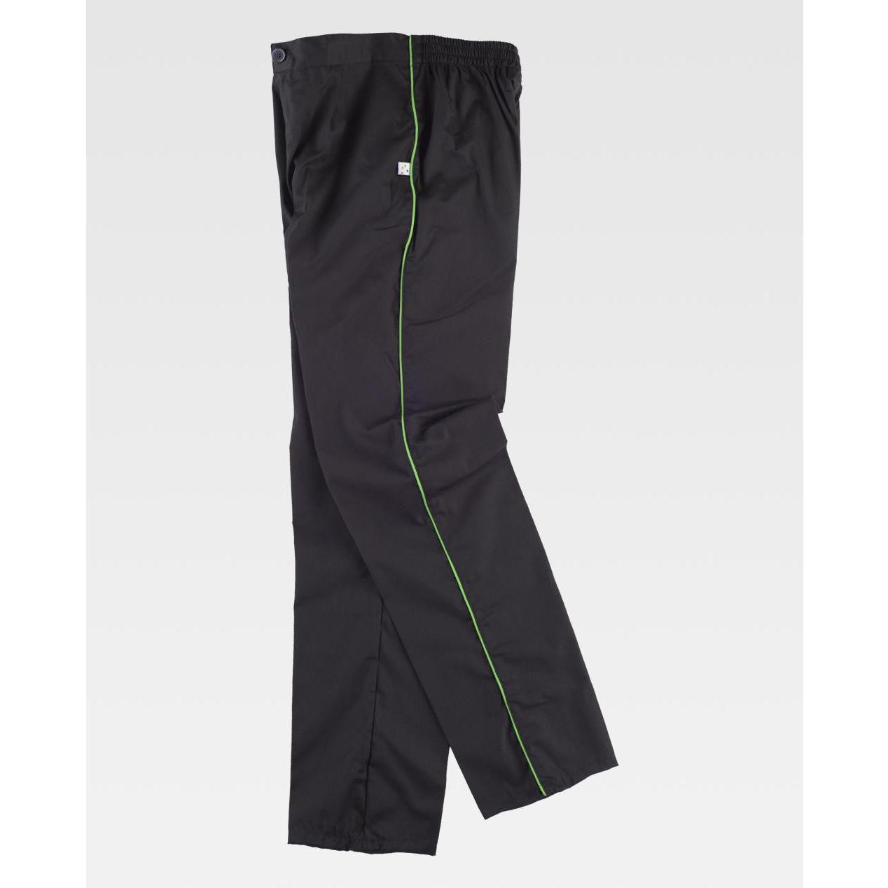 Pantalone con Strisce in Contrasto B9350 - Workteam