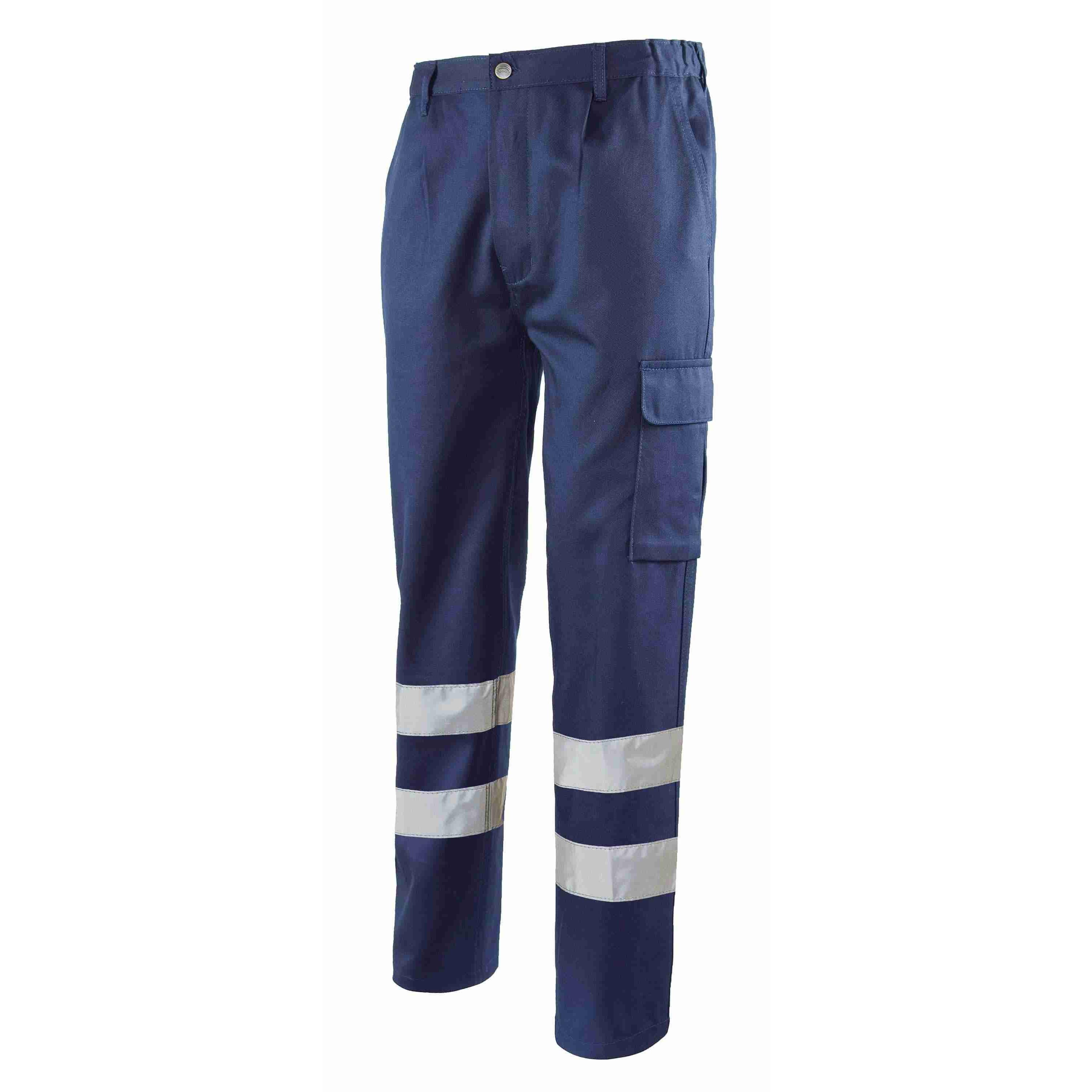 Pantalone da lavoro 100% cotone Alta visibilit� Multitasche Logica 9030AID-L