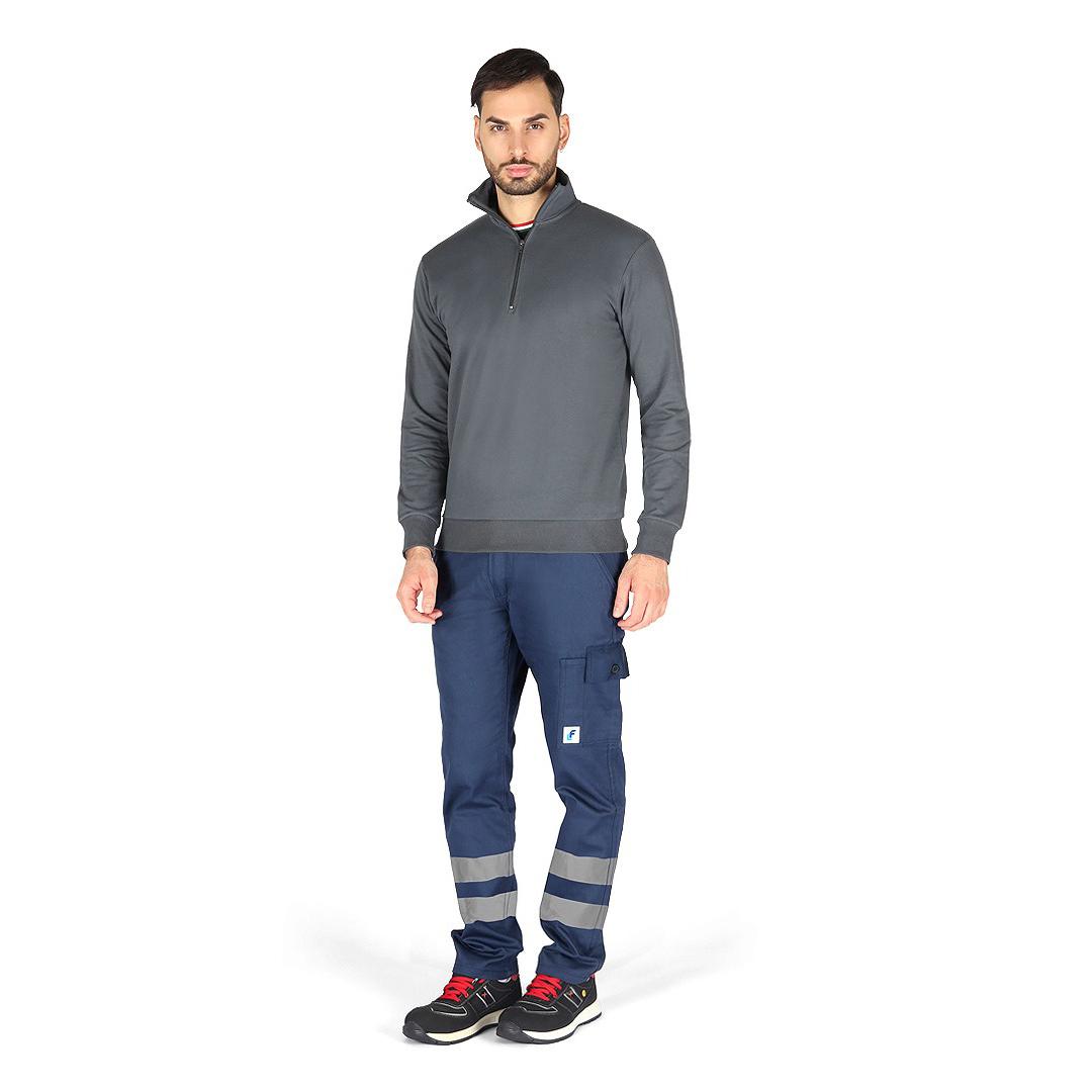 Pantalone da Lavoro Alta Visibilit� 100% Cotone Multitasche Fustagno 179BNR
