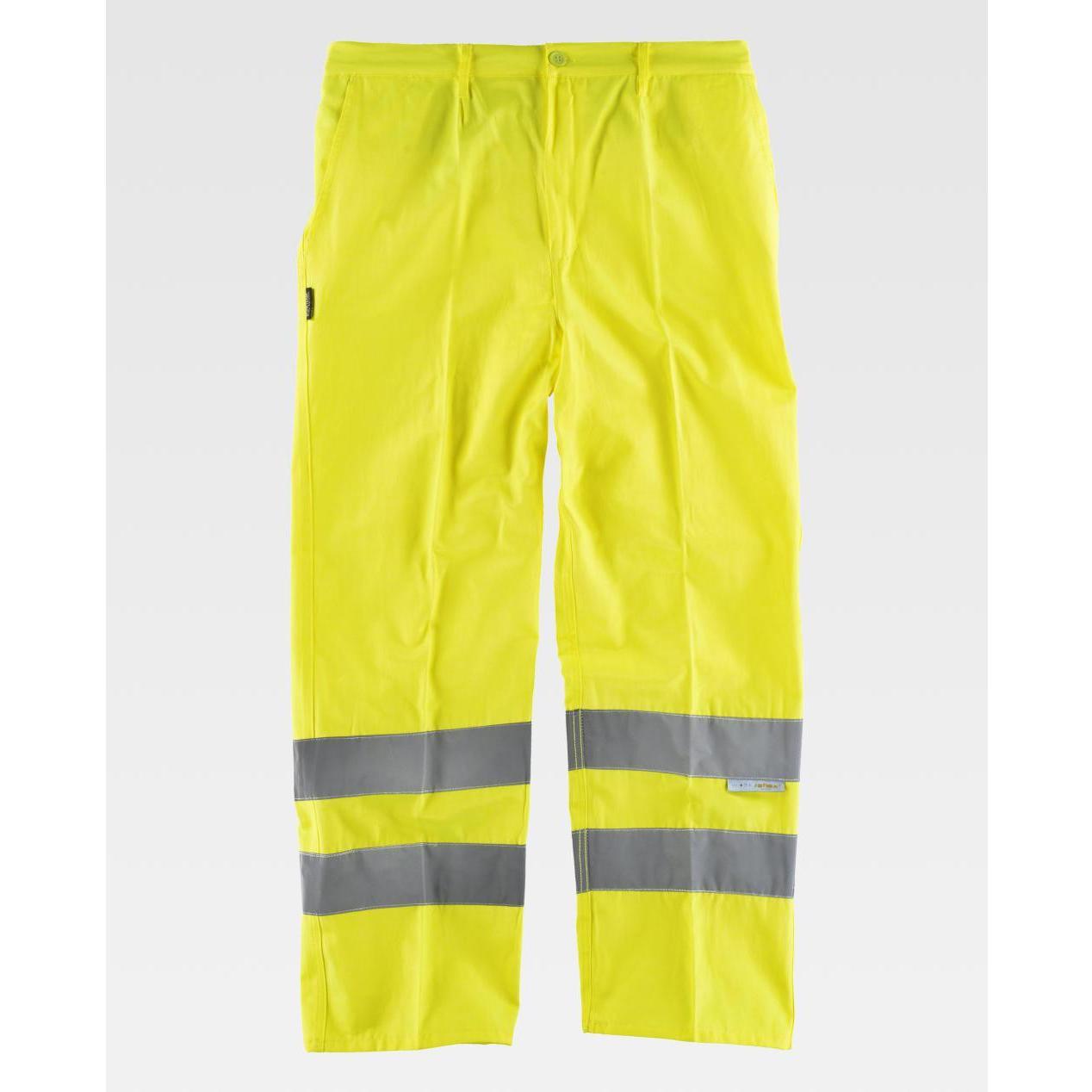 Pantalone da Lavoro Alta Visibilit� con Bande Rinfrangenti C3915 - Workteam