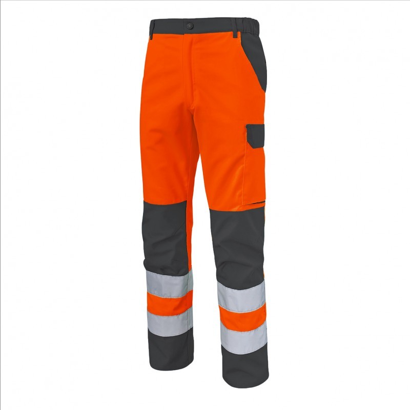 Pantalone da Lavoro Alta Visibilit� Multitasche Molinel Fluopro FLUOPN72ASJ/MA