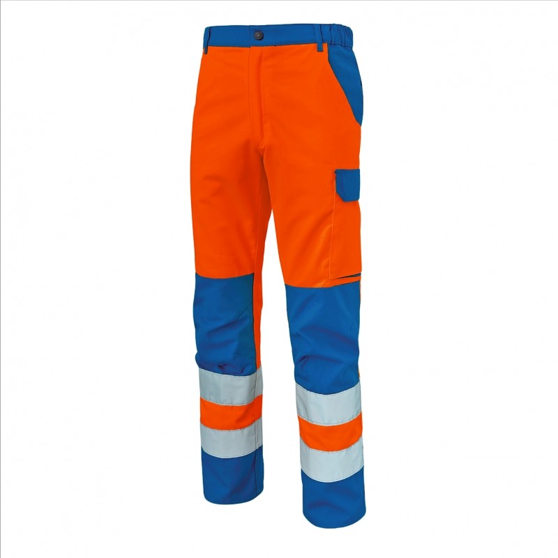 Pantalone da Lavoro Alta Visibilit� Multitasche Molinel Fluopro FLUOPN72ASJ/MA