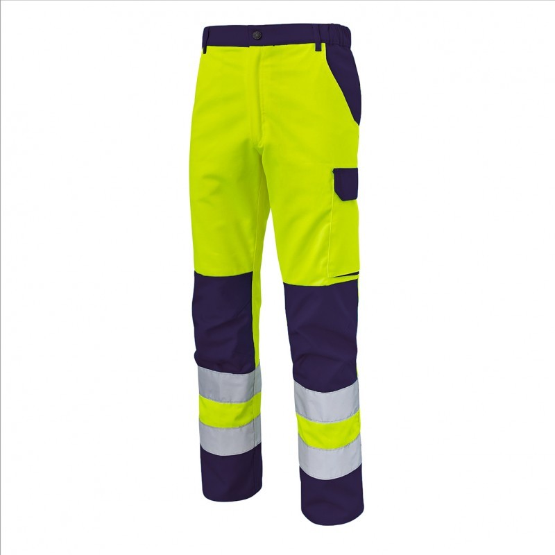 Pantalone da Lavoro Alta Visibilit� Multitasche Molinel Fluopro FLUOPN72ASJ/MA