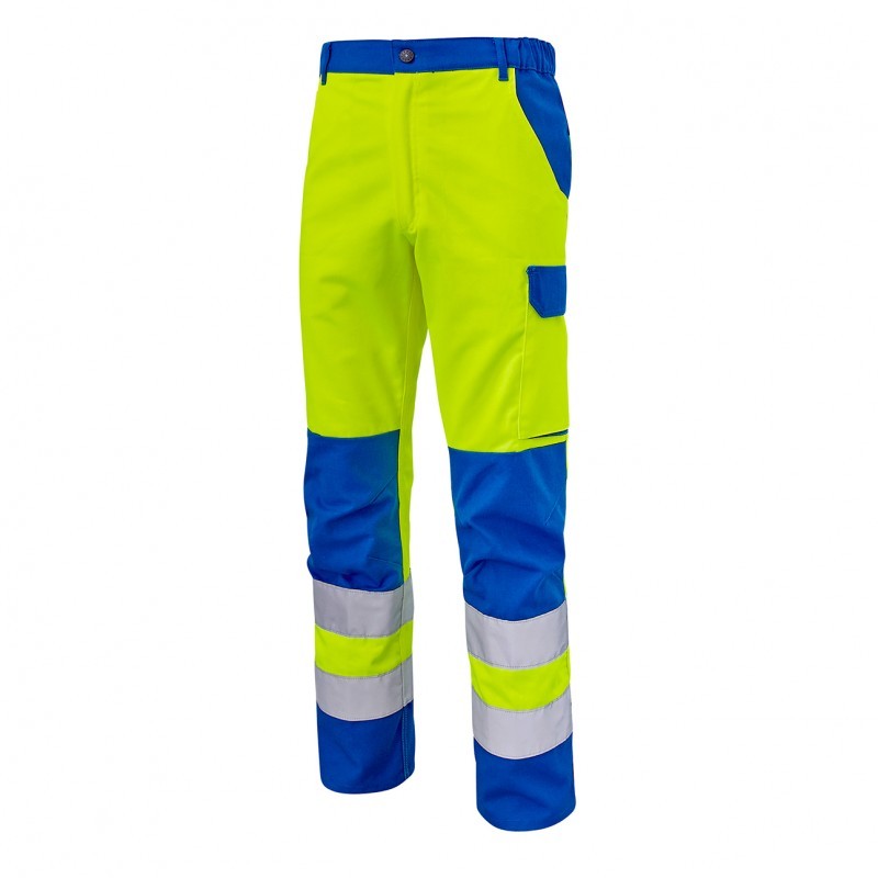 Pantalone da Lavoro Alta Visibilit� Multitasche Molinel Fluopro FLUOPN72ASJ/MA