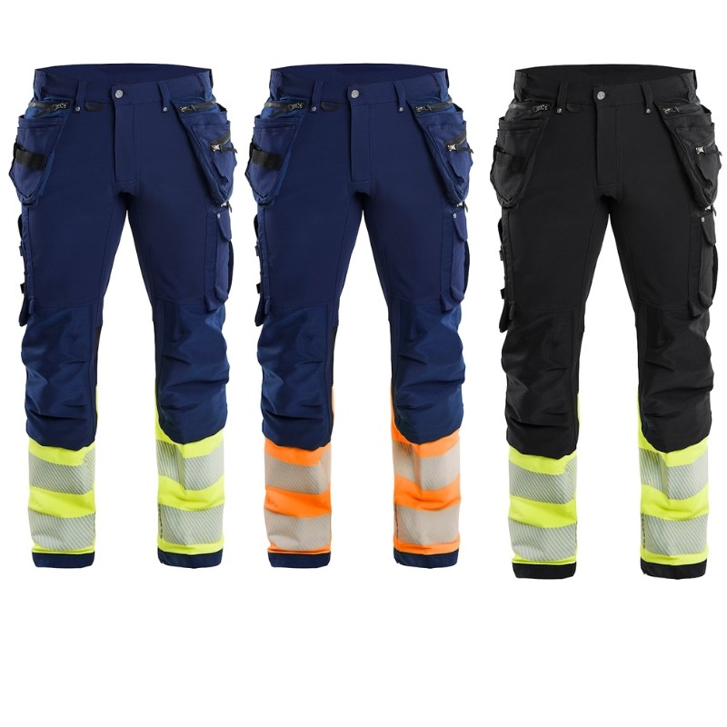 Pantalone da lavoro alta visibilit� Multitasche Stretch Blaklader High 4-vie strech 199316428933C50