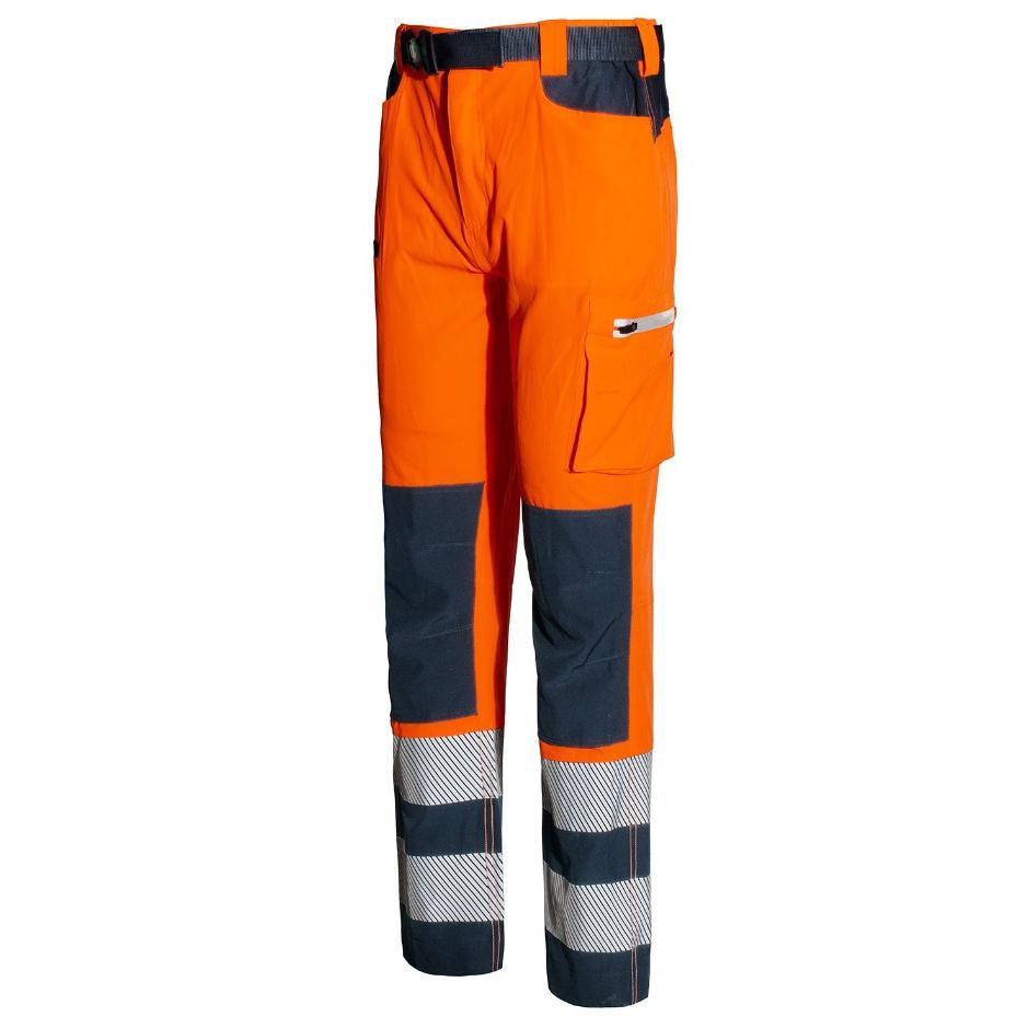 Pantalone da Lavoro Alta Visibilit� Multitasche Stretch Issa Line Softshell HI-VI 8450B