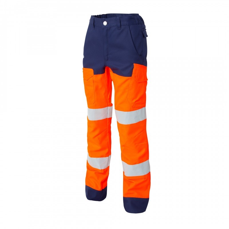 Pantalone da Lavoro con ginocchiera Alta Visibilit� Classe 2 Molinel Luklight 0246.2351.158