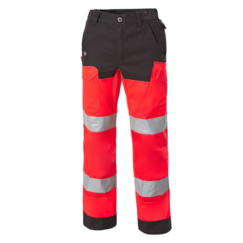 Pantalone da Lavoro con ginocchiera Alta Visibilit� Multitasche Molinel Luklight 2460.2351.044