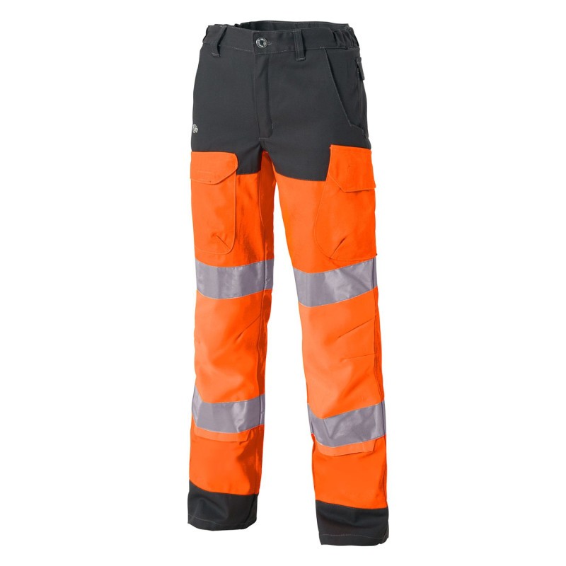 Pantalone da Lavoro con ginocchiera Alta Visibilit� Multitasche Molinel Luklight 2460.2351.044
