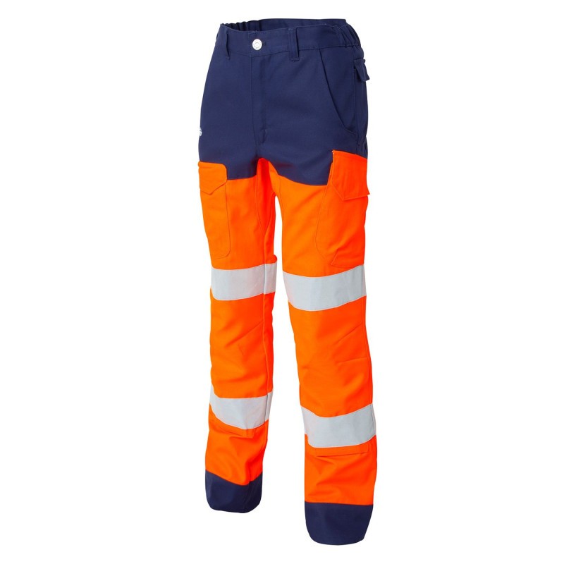 Pantalone da Lavoro con ginocchiera Alta Visibilit� Multitasche Molinel Luklight 2460.2351.044