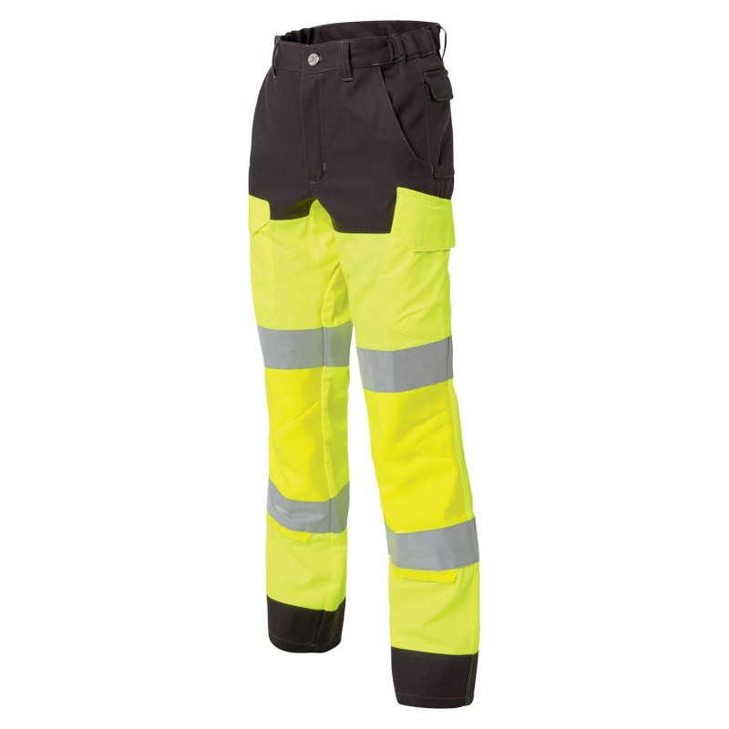 Pantalone da Lavoro con ginocchiera Alta Visibilit� Multitasche Molinel Luklight 2460.2351.044
