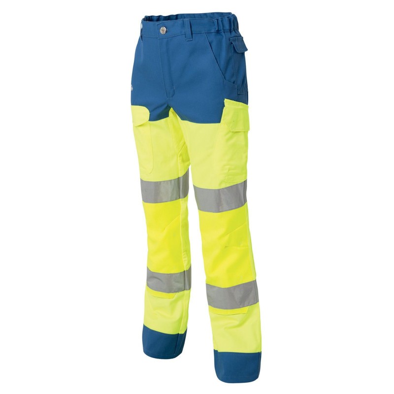 Pantalone da Lavoro con ginocchiera Alta Visibilit� Multitasche Molinel Luklight 2460.2351.044