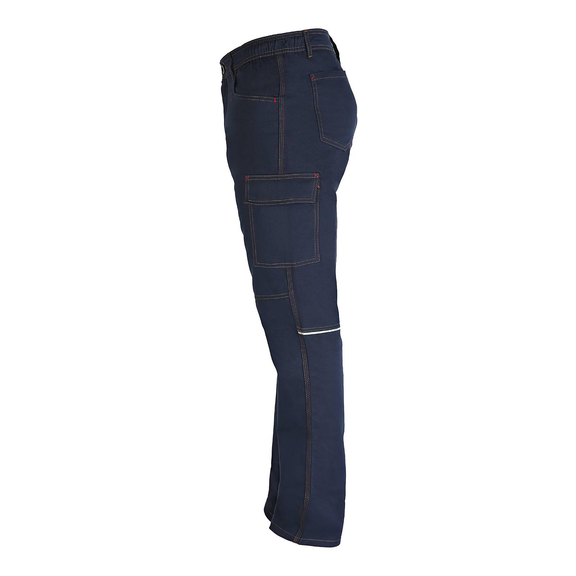 Pantalone da Lavoro Multitasche 100% Cotone Professional Slim Fit