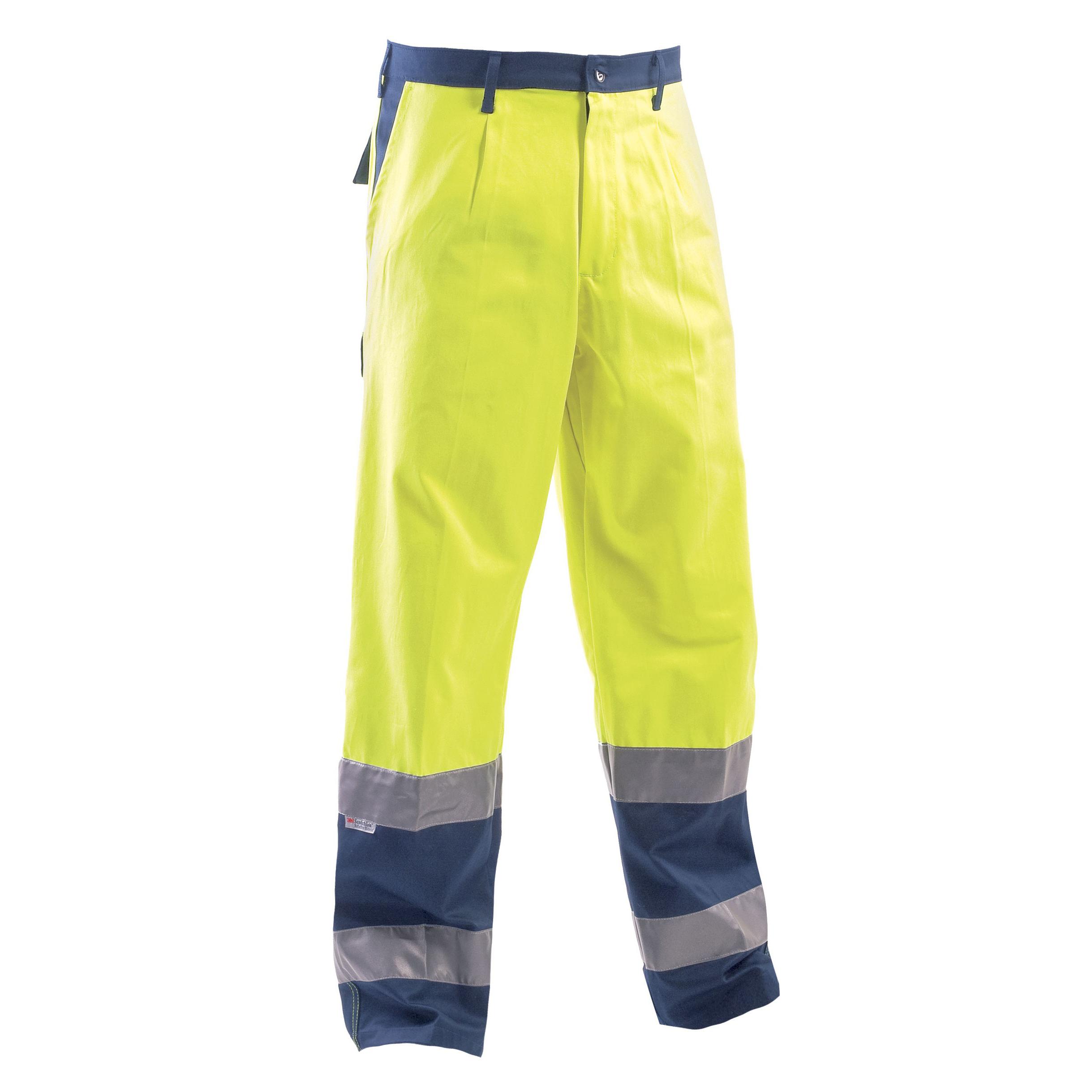 Pantalone da Lavoro Multitasche Alta visibilit� 100% cotone P&P Loyal AVB02 110