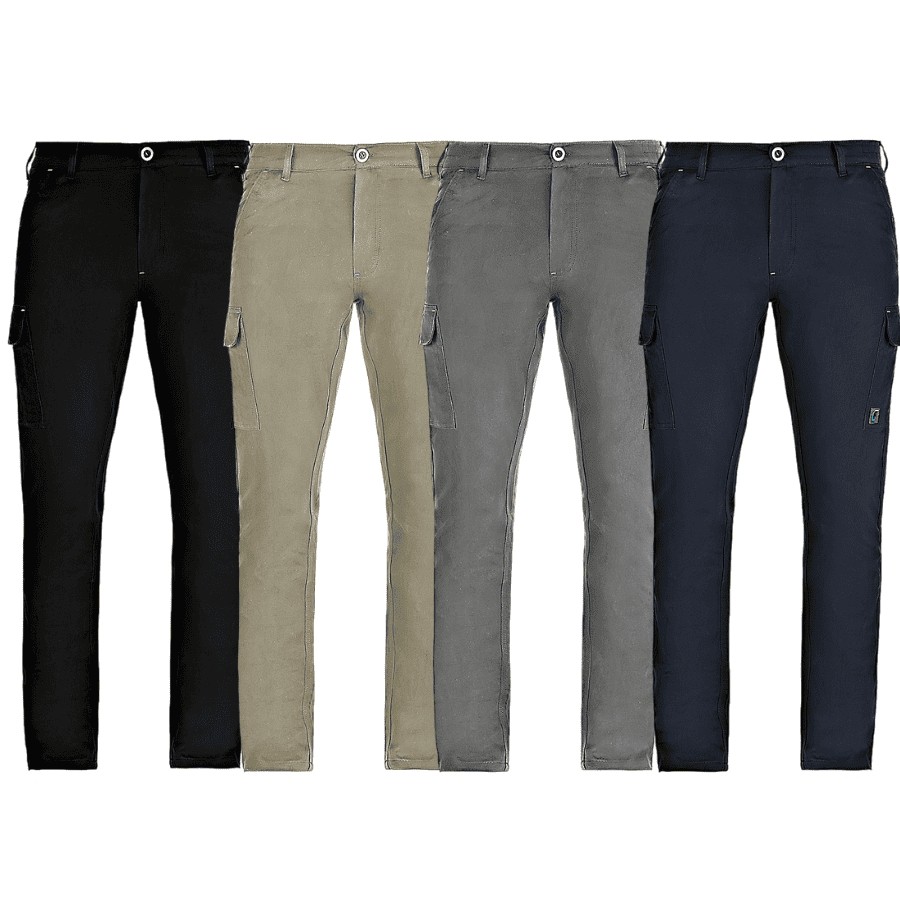 Pantalone da Lavoro Multitasche Elasticizzati Smart Stretch Slim Fit estivi comodi