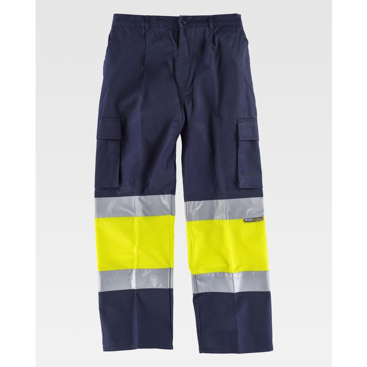 Pantalone da Lavoro Workteam Multitasche Alta Visibilit� C4018