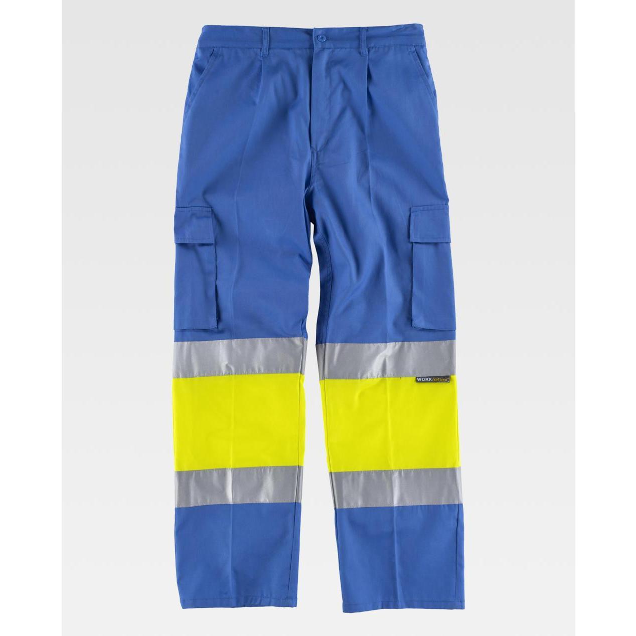 Pantalone da Lavoro Workteam Multitasche Alta Visibilit� C4018