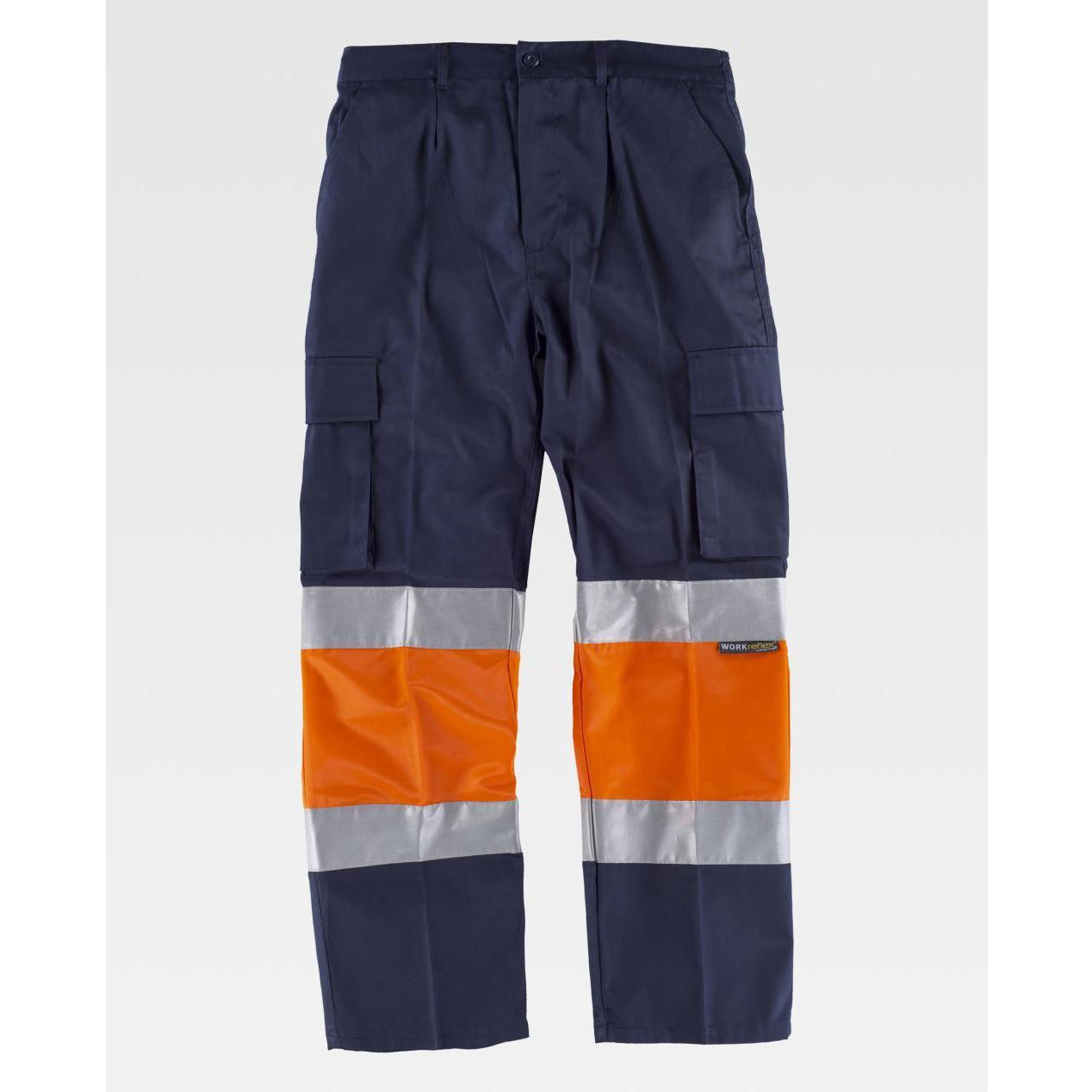 Pantalone da Lavoro Workteam Multitasche Alta Visibilit� C4018