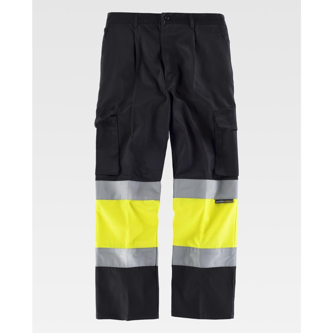 Pantalone da Lavoro Workteam Multitasche Alta Visibilit� C4018