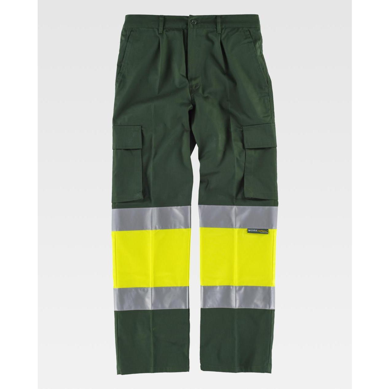 Pantalone da Lavoro Workteam Multitasche Alta Visibilit� C4018