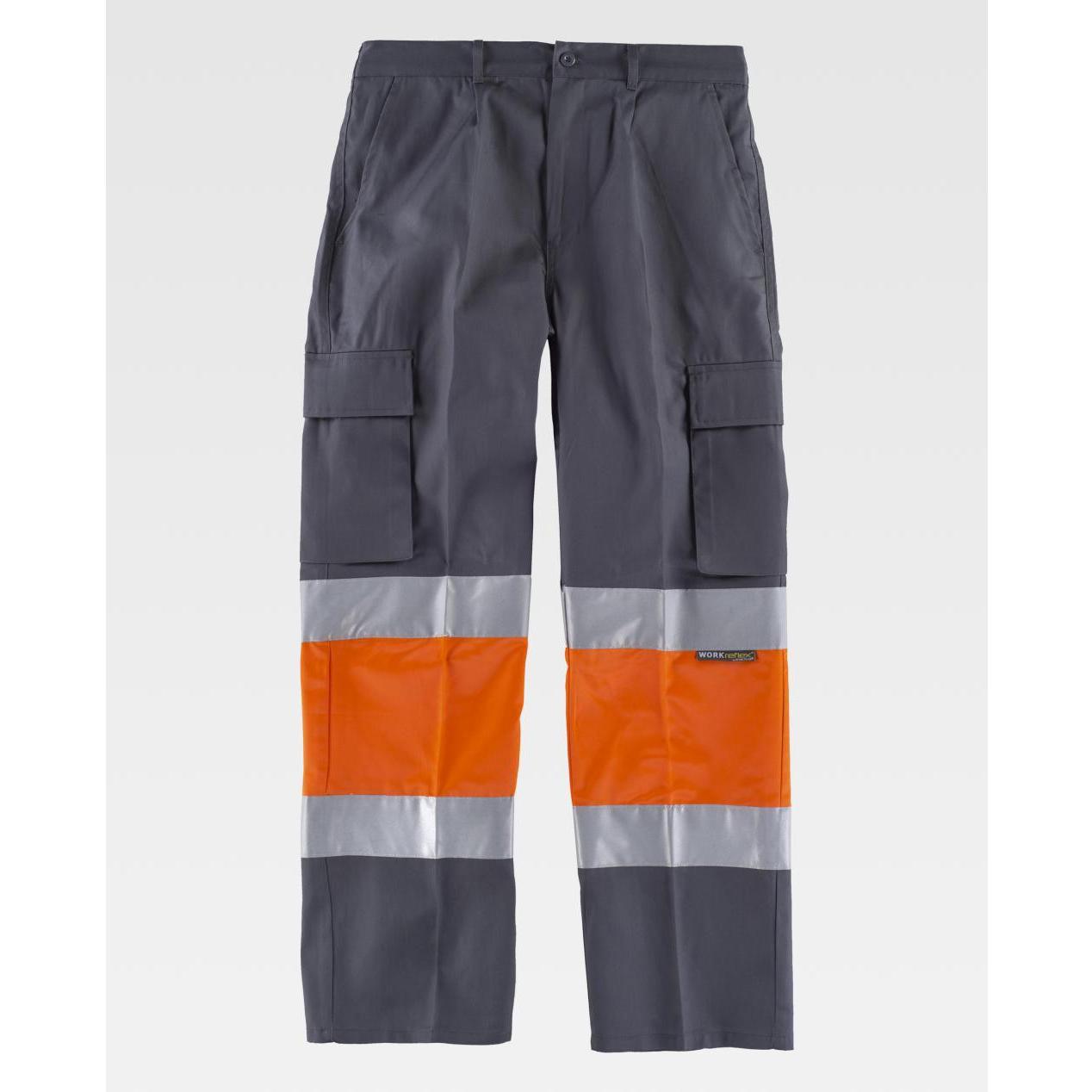 Pantalone da Lavoro Workteam Multitasche Alta Visibilit� C4018