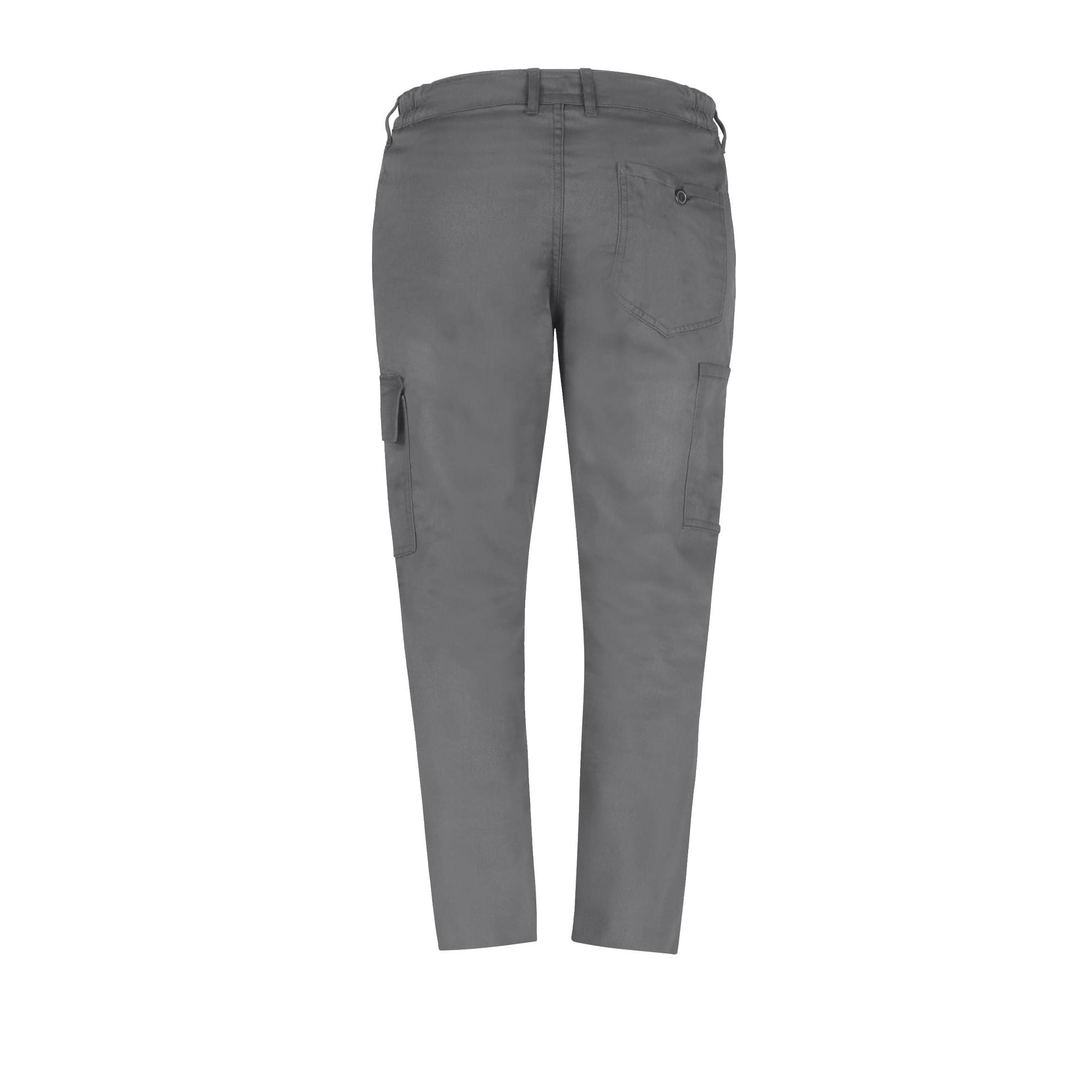 Pantalone Economici Grigio Multitasche Cotone 100% Massaua Imbottiti Felpati Invernale