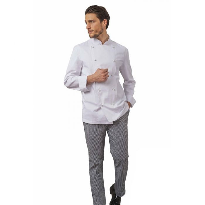 Pantaloni chef unisex 100% cotone Step One Horeca Siggi - 5 pezzi - 68SE0315/00-9000