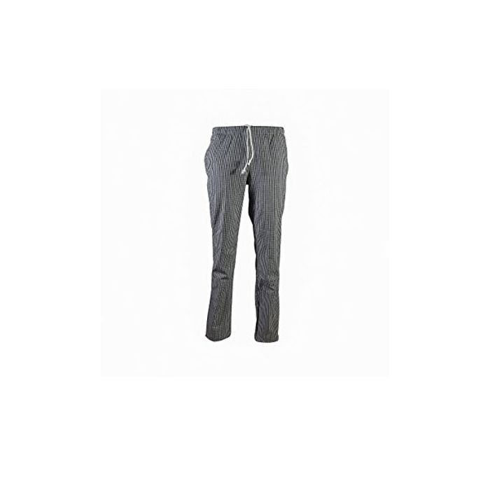 Pantaloni chef unisex 100% cotone Step One Horeca Siggi - 5 pezzi - 68SE0315/00-9000