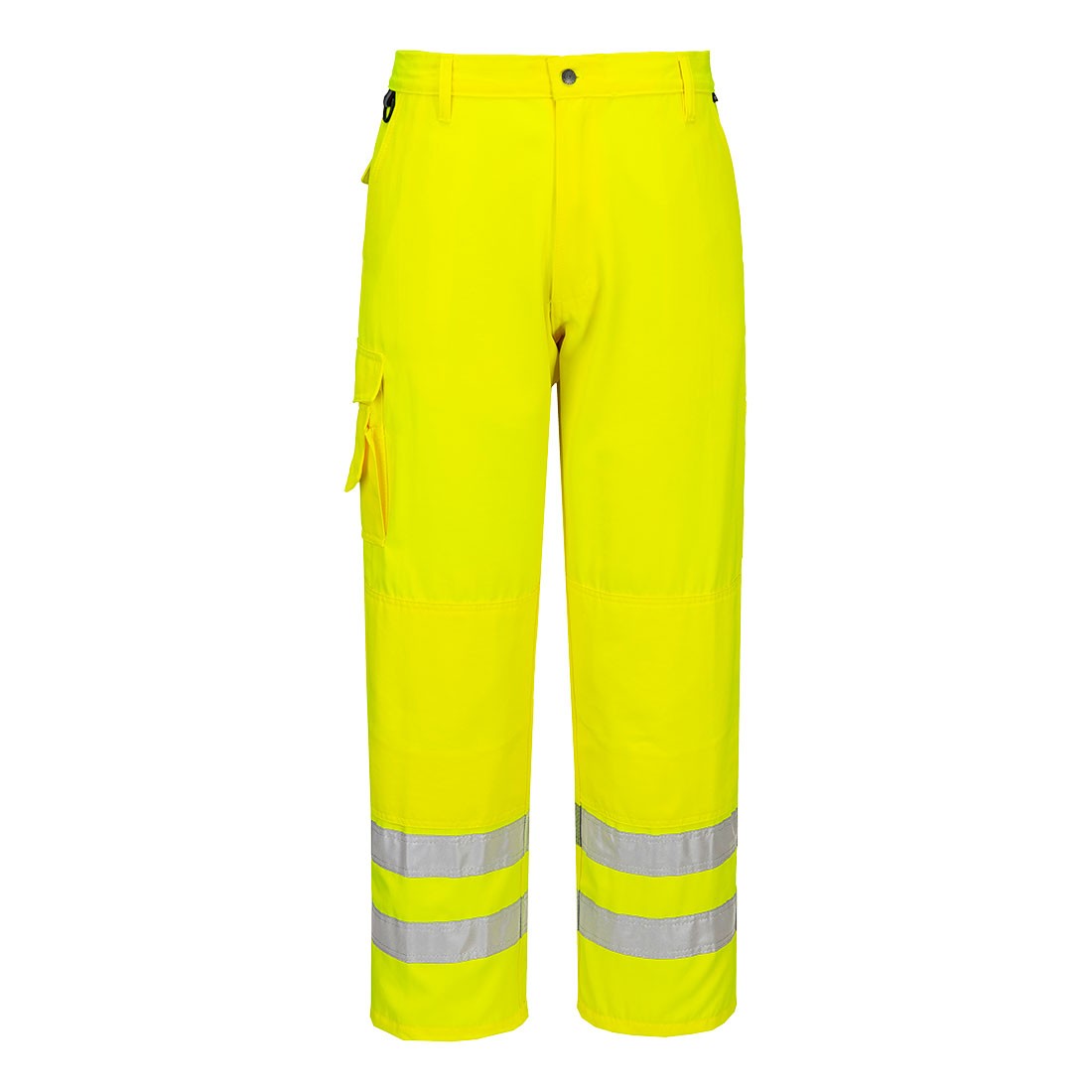 Pantaloni da Lavoro Alta Visibilit� Impermeabile Multitasche Combat Portwest E046