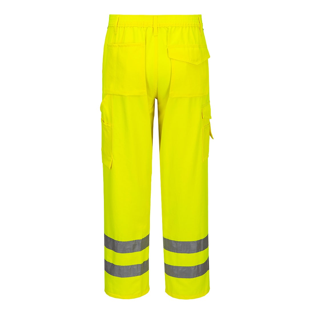 Pantaloni da Lavoro Alta Visibilit� Impermeabile Multitasche Combat Portwest E046
