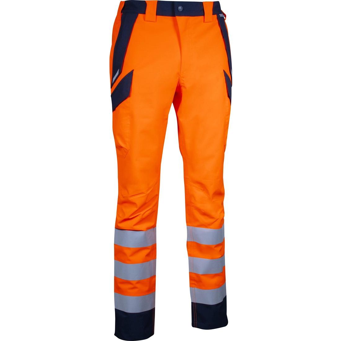 Pantaloni da Lavoro Alta Visibilit� Multitasche Impermeabili Stretch Cofra Alumbres V636-0