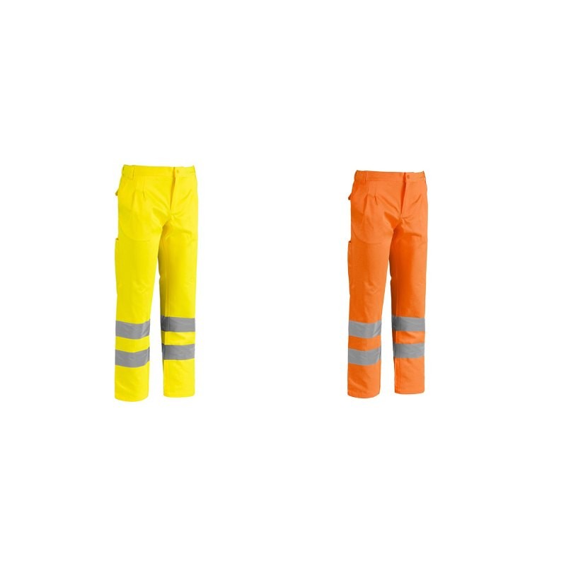 Pantaloni da Lavoro Alta Visibilit� Multitasche Sottozero Pantalone H.V. 1560