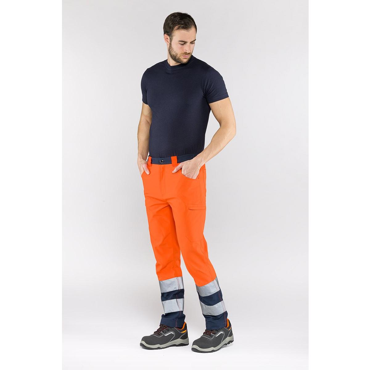 Pantaloni da Lavoro Alta Visibilit� Multitasche Stretch Sottozero Ecolight 2590