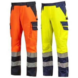 Pantaloni da Lavoro Alta Visibilit� Multitasche Stretch U-Power Arc WHL407