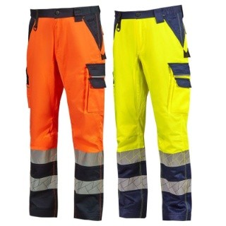 Pantaloni da Lavoro Alta Visibilit� Multitasche Stretch U-Power Furgo WHL379