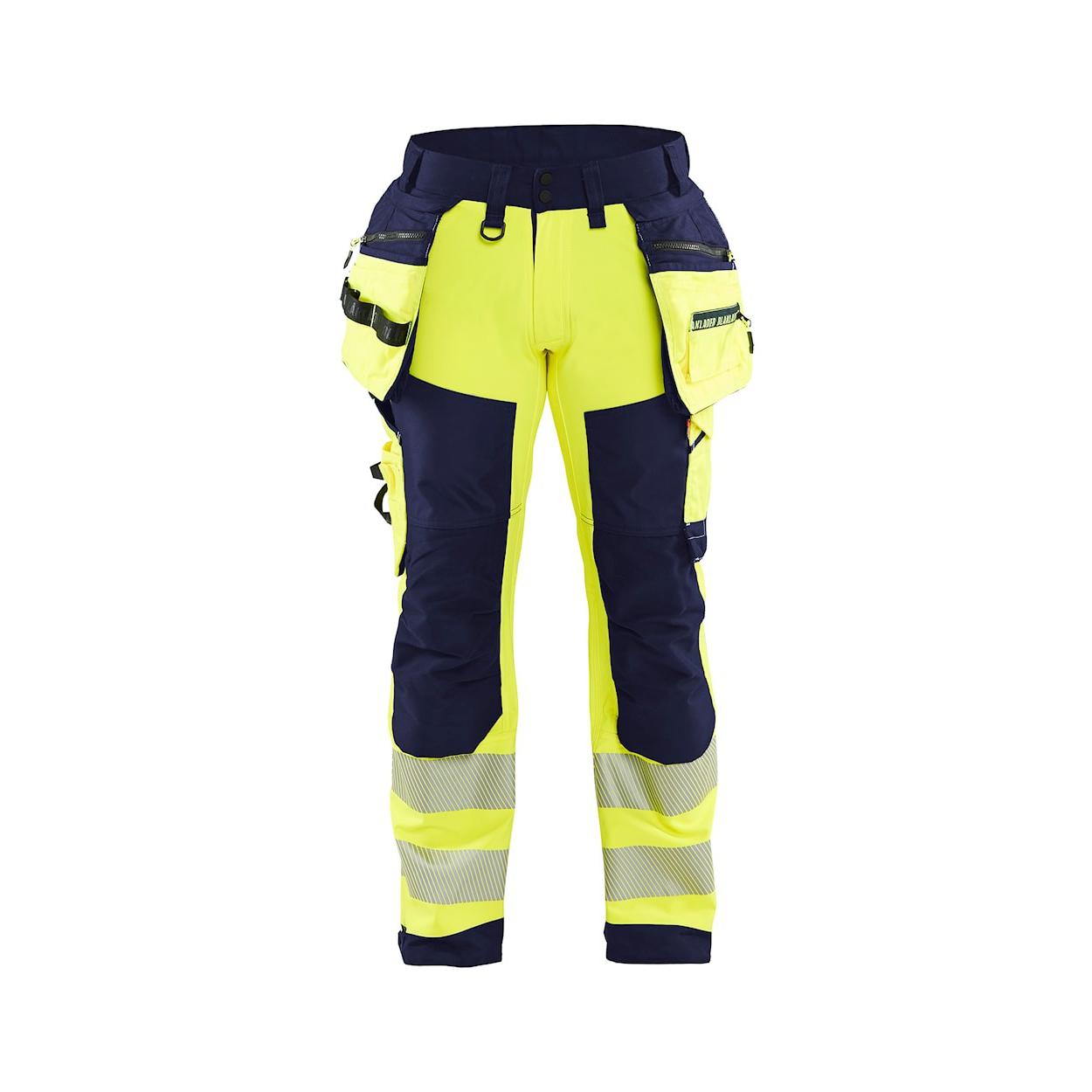 Pantaloni da Lavoro Alta Visibilit� Stretch Impermeabile Multitasche Blaklader Softshell 182025133389C50