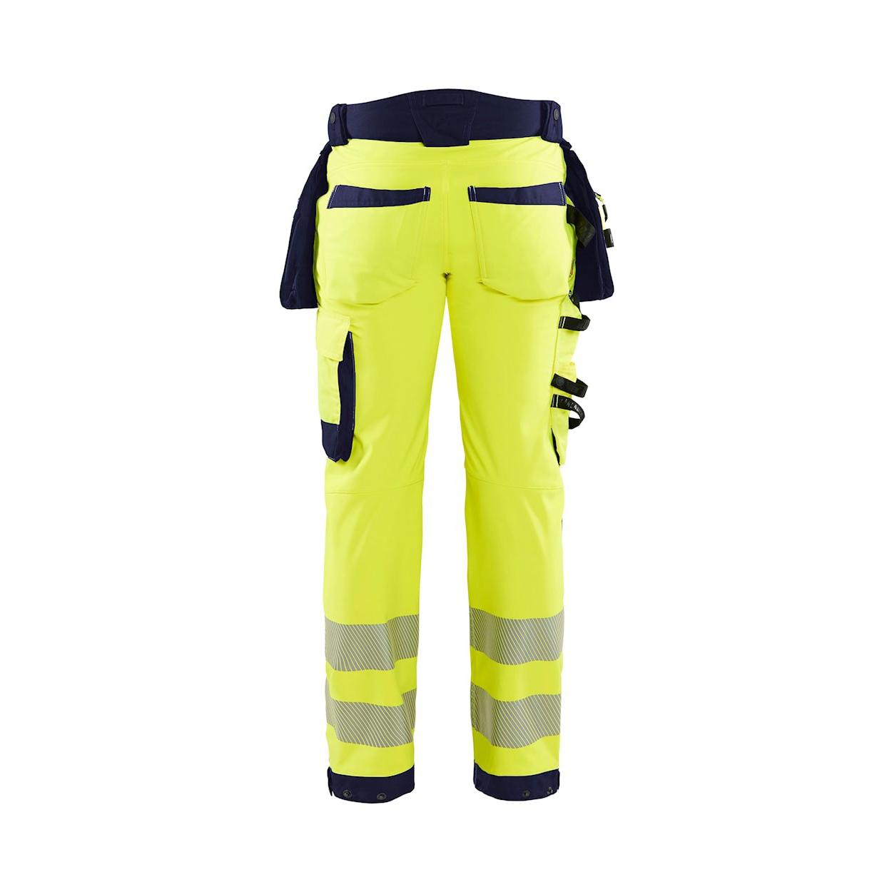 Pantaloni da Lavoro Alta Visibilit� Stretch Impermeabile Multitasche Blaklader Softshell 182025133389C50
