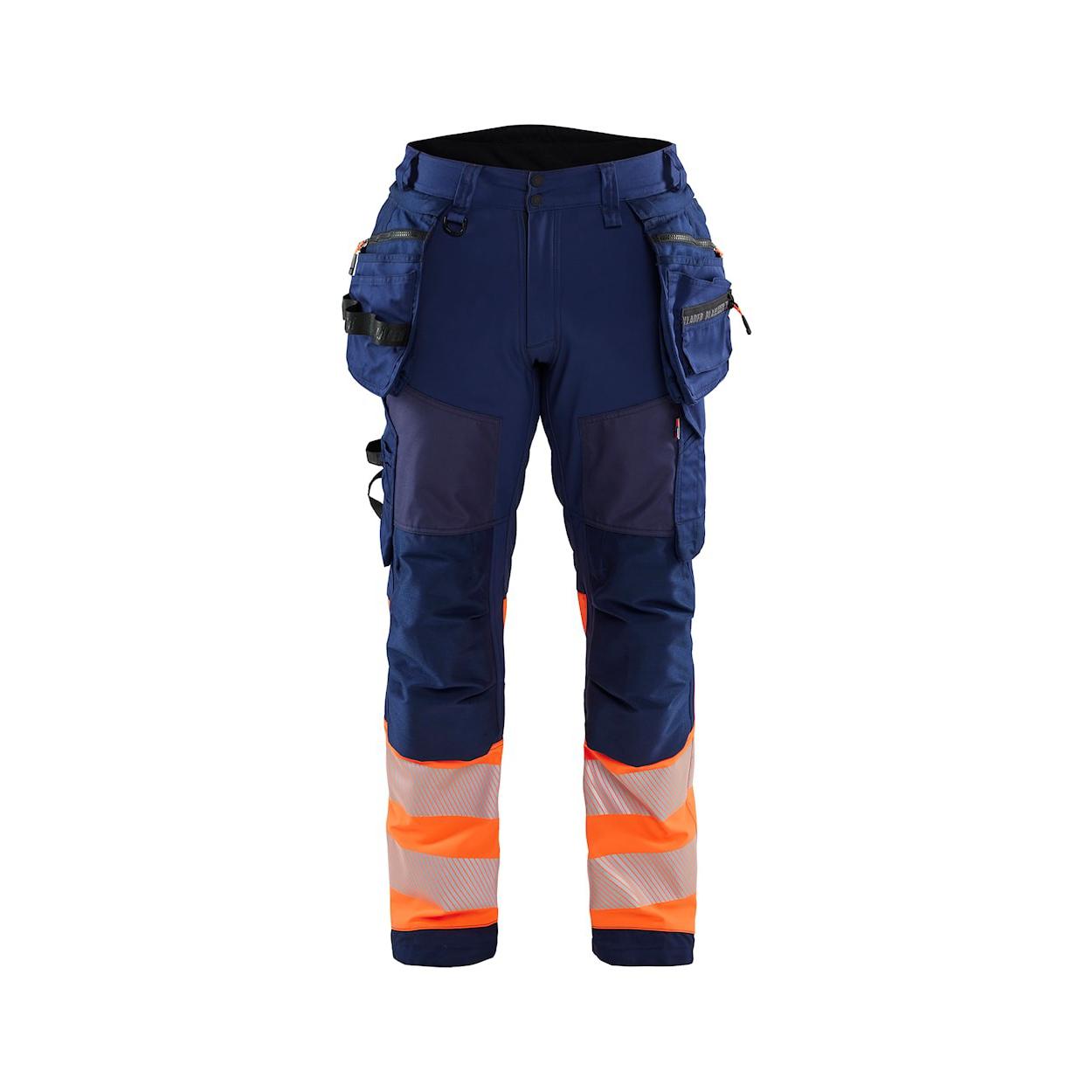 Pantaloni da Lavoro Alta Visibilit� Stretch Impermeabile Multitasche Blaklader Softshell 182125138933C50