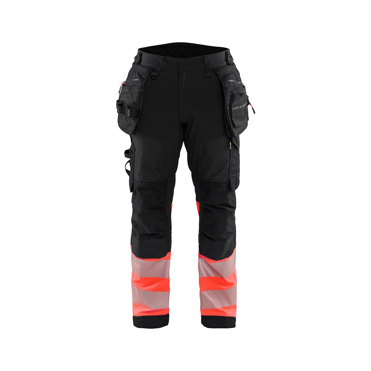 Pantaloni da Lavoro Alta Visibilit� Stretch Impermeabile Multitasche Blaklader Softshell 182125138933C50