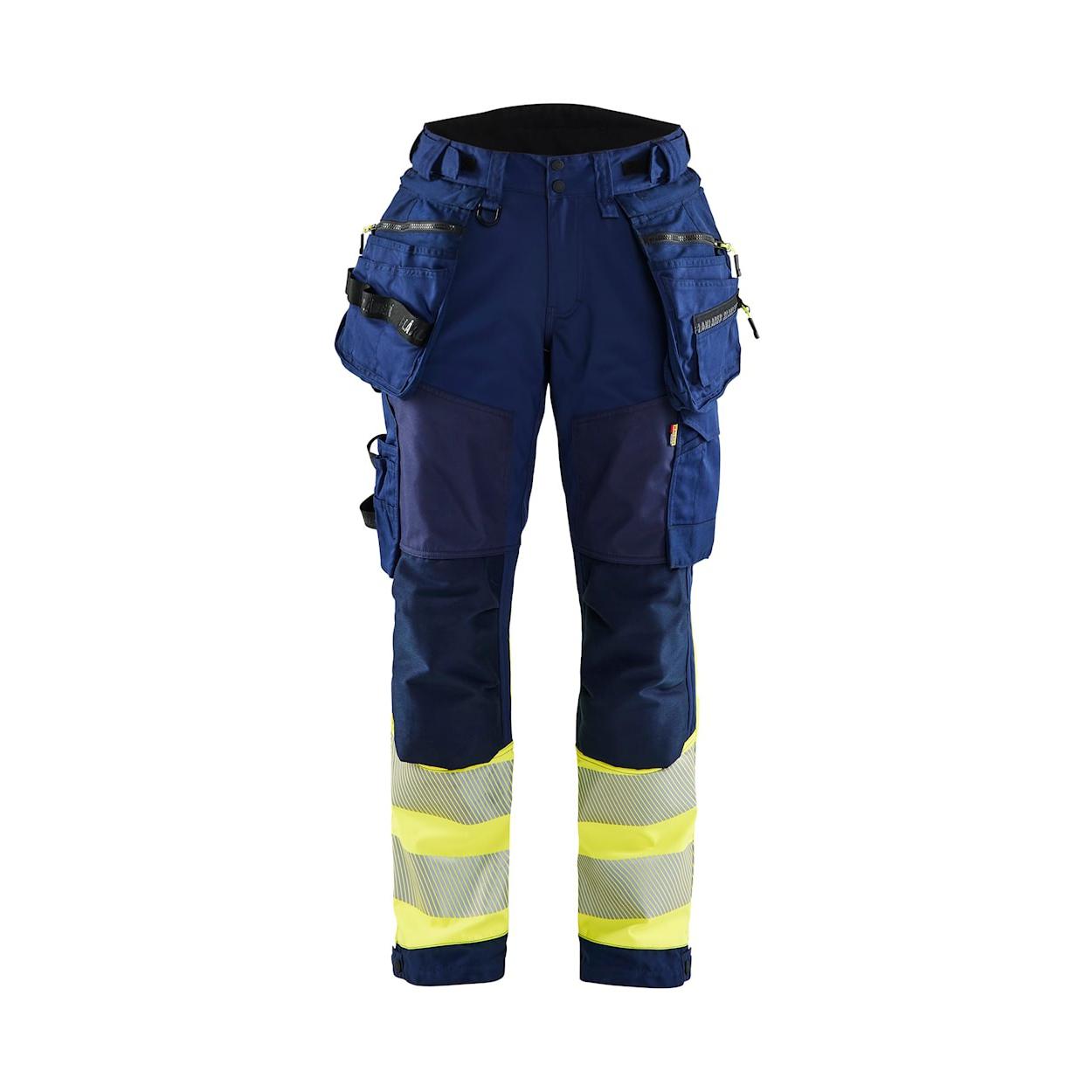 Pantaloni da Lavoro Alta Visibilit� Stretch Impermeabile Multitasche Blaklader Softshell Donna 711425138933C42