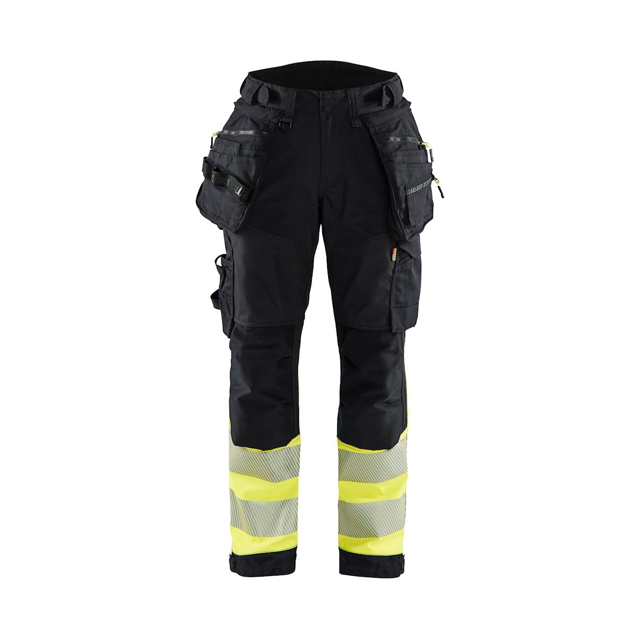 Pantaloni da Lavoro Alta Visibilit� Stretch Impermeabile Multitasche Blaklader Softshell Donna 711425138933C42