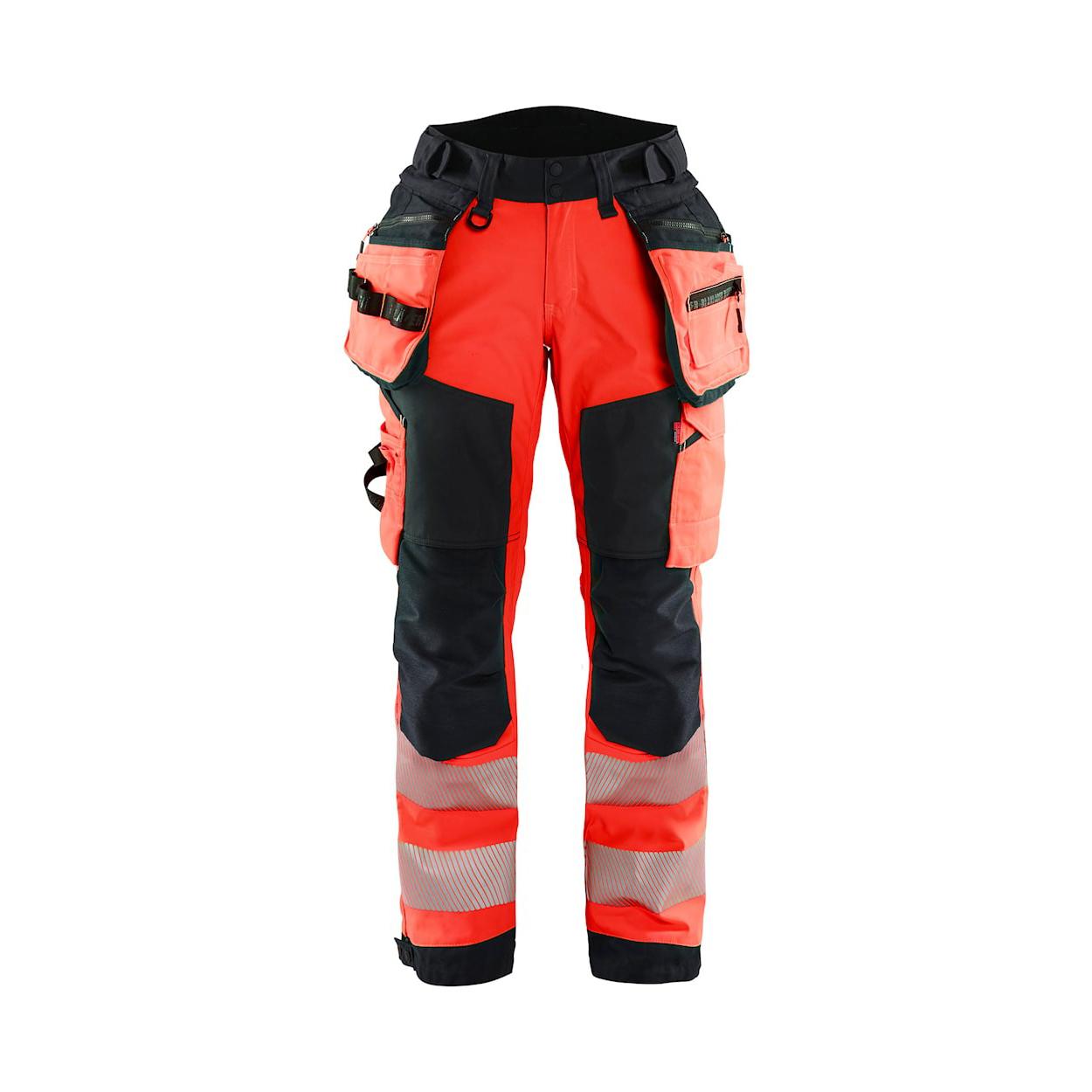 Pantaloni da Lavoro Alta Visibilit� Stretch Impermeabile Multitasche Blaklader Softshell Donna 711825133389C42