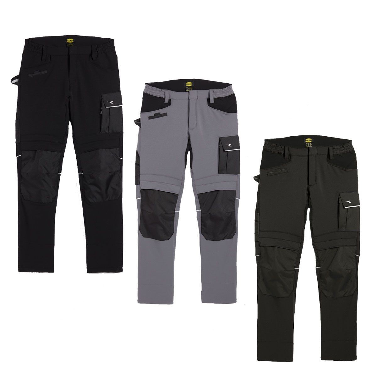 Pantaloni da lavoro Diadora Multitasche Stretch Carbon 702.175554