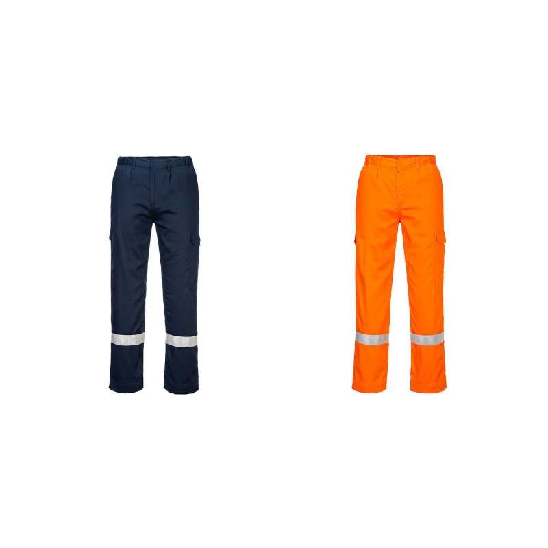 Pantaloni da Lavoro Leggeri Alta Visibilit� Multitasche Ignifugo Multi-norma Portwest FR412