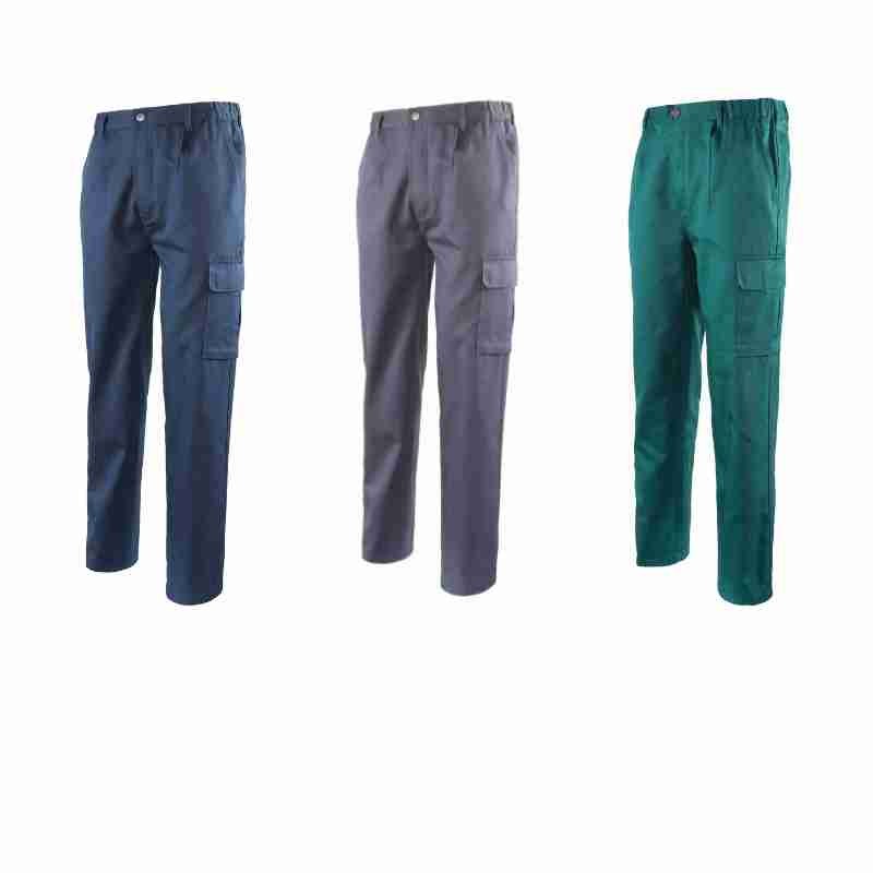 Pantaloni da Lavoro Multitasche 100% cotone Logica 9030BLU-L