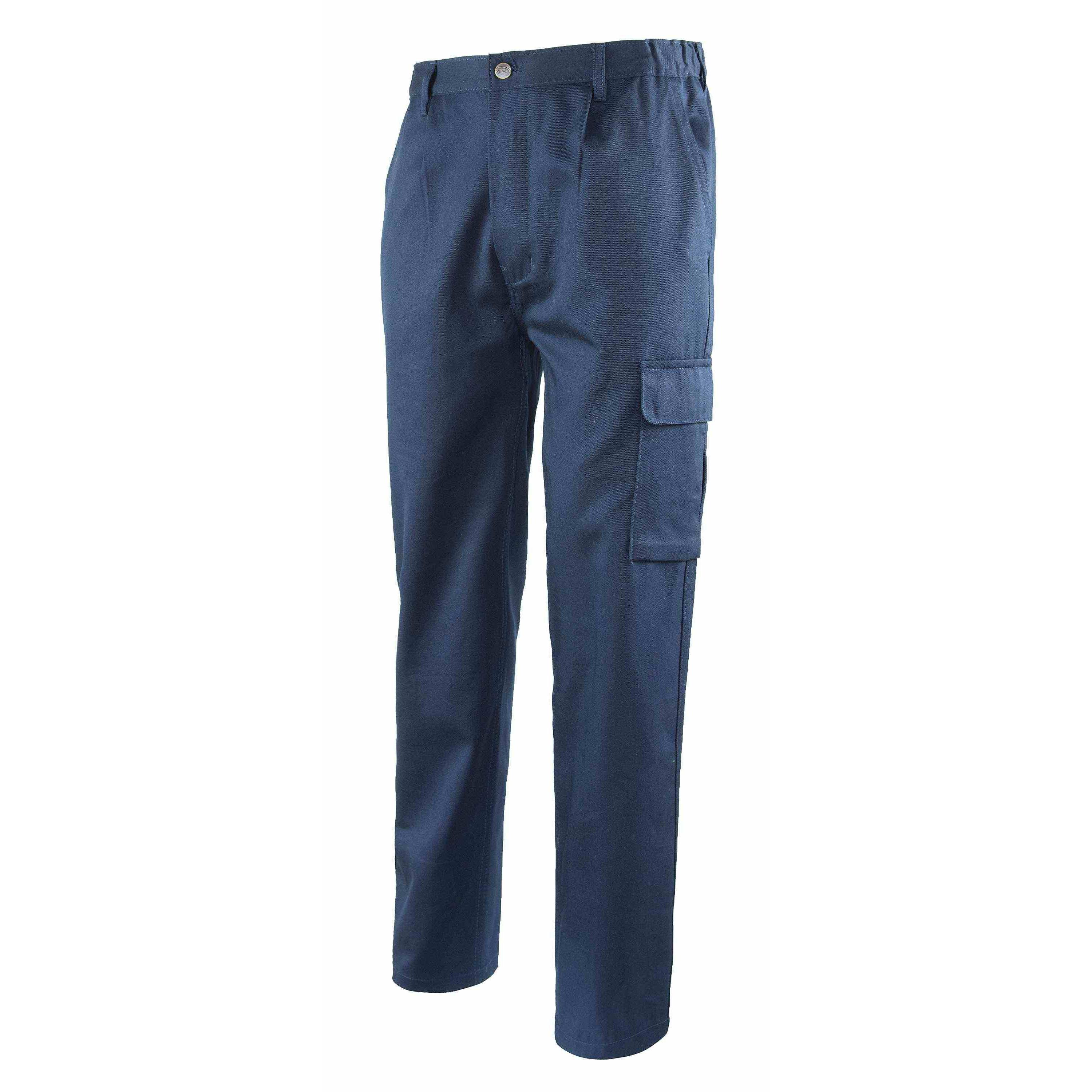 Pantaloni da Lavoro Multitasche 100% cotone Logica 9030BLU-L