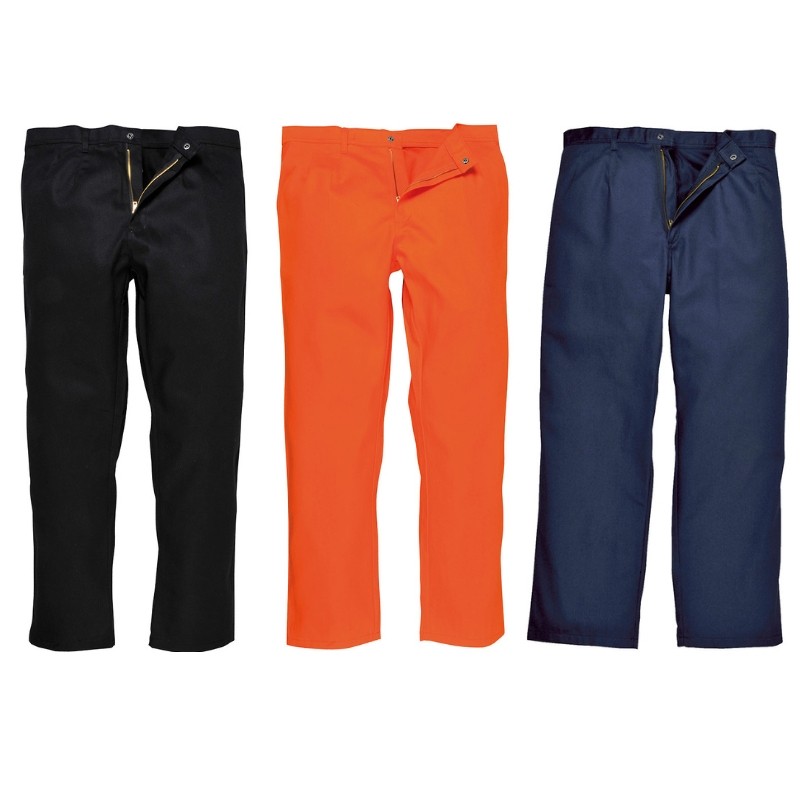 Pantaloni da Lavoro Multitasche Ignifugo 100% Cotone Stretch Multinorma Bizweld Portwest BZ30