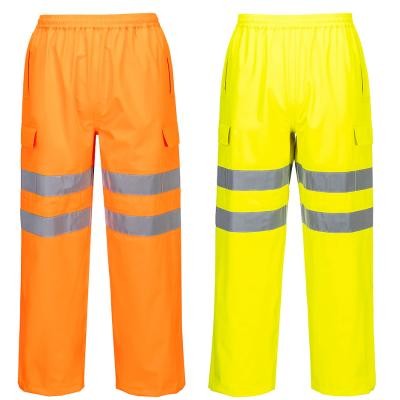 Pantaloni da Lavoro Portwest Alta Visibilit� Extreme Hi-Vis S595 Impermeabile Multitasche