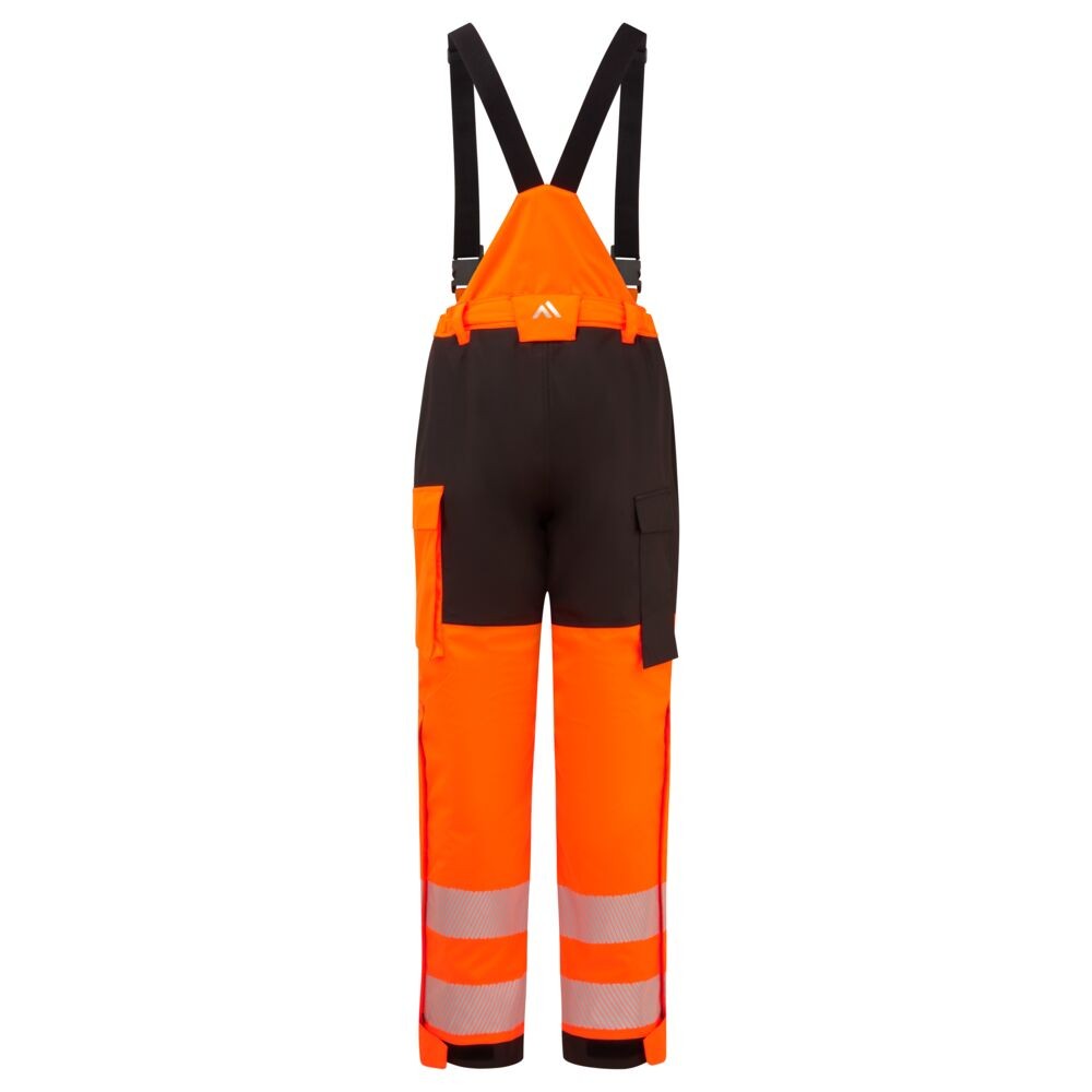 Pantaloni da Lavoro Portwest Alta Visibilit� FR426 Multitasche Ignufugo Impermeabile Invernale Con Bretelle Staccabili